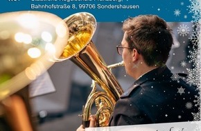 Landespolizeiinspektion Nordhausen: LPI-NDH: Weihnachtliche Klänge mit dem Polizeiorchester Thüringen in der Franzbergschule