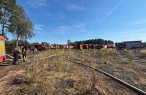 Kreisfeuerwehr Rotenburg (W&uuml;mme): FW-ROW: Wald- und Fl&auml;chenbrand zwischen Zeven und Godenstedt