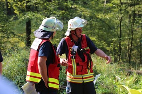 FW-PB: Großübung - Waldbrand in der Egge simuliert