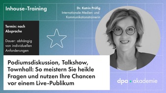 dpa-Akademie: &Ouml;ffentliches Reden und Auftritt vor Live-Publikum | dpa-Akademie