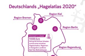 Verti Versicherung AG: Region Stuttgart ist Deutschlands Hagelhochburg 2020