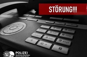 Kreispolizeibehörde Ennepe-Ruhr-Kreis: POL-EN: Ennepe-Ruhr-Kreis - Telefonstörung