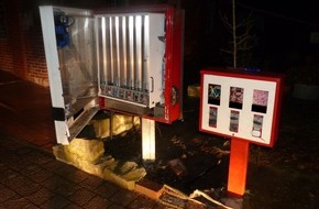 Polizei Minden-Lübbecke: POL-MI: Zigarettenautomat aufgebrochen