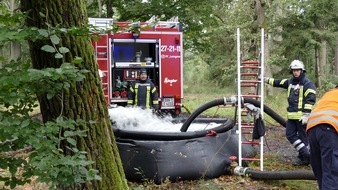 FW Lüchow-Dannenberg: Großübung in Lüchow-Dannenberg - Feuerwehren, DRK und THW üben gemeinsam mehrere Szenarien