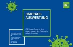 iGZ - Interessenverband Dt. Zeitarbeitsunternehmen e.V.: Zeitarbeit in der Corona-Krise: Ein Drittel der Unternehmen hält Corona-Krise für "existenzgefährdend"