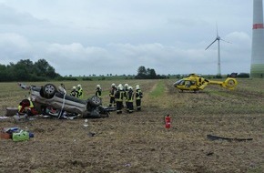 Polizeipräsidium Neubrandenburg: POL-NB: Zwei Schwerverletzte bei Unfall auf der BAB 20 zwischen AS Altentreptow und Anklam (LK MSE)