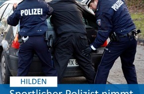 Polizei Mettmann: POL-ME: Sportlicher Polizist stoppt flüchtigen Ladendieb - Hilden - 2003067