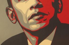 artnet AG Berlin: Präsidentschaftswahlkampf in Amerika: Barack Obama bei artnet / Berliner Internet-Kunstplattform versteigert politische Street-Art von Shepard Fairey (BILD)