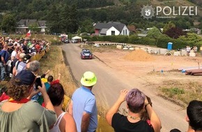 Polizeipräsidium Trier: POL-PPTR: Verstärkte Geschwindigkeitskontrollen während der ADAC Rallye