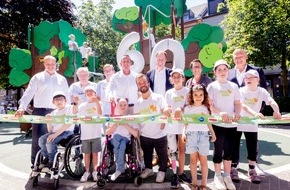 Procter & Gamble GmbH: 'ST&Uuml;CK ZUM GL&Uuml;CK' er&ouml;ffnet inklusiven Spielplatz in D&uuml;sseldorf Eller / Meilenstein: 60. Spielplatzprojekt der Initiative 'St&uuml;ck zum Gl&uuml;ck'
