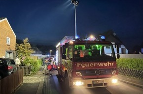 Freiwillige Feuerwehr Osterholz-Scharmbeck: FW Osterholz-Scharm.: Brennende Gasflasche