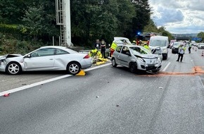 Feuerwehr Schwelm: FW-EN: Schwerer Verkehrsunfall auf der Autobahn - sieben Personen verletzt