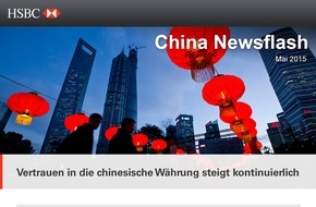 HSBC Deutschland: Vertrauen in die chinesische Währung steigt kontinuierlich - bei Unternehmen jeder Größe