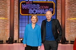 ARD Das Erste: Kriminell spannend: Mariele Millowitsch und Axel Milberg bei "Wer weiß denn sowas?" / Das Wissensquiz vom 2. bis 6. Mai 2022, um 18:00 Uhr im Ersten