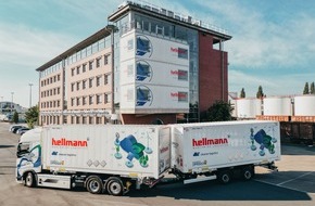 Hellmann Worldwide Logistics: Hellmann dekarbonisiert Lkw-Flotte im Schwerlastverkehr