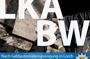 Landeskriminalamt Baden-Württemberg: LKA-BW: Drei Tatverdächtige nach der Sprengung eines Geldautomaten in Untersuchungshaft
