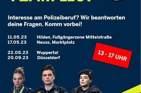 Kreispolizeibehörde Rhein-Kreis Neuss: POL-NE: Interesse am Polizeiberuf? - Veranstaltung der Personalwerbung am 17. Mai