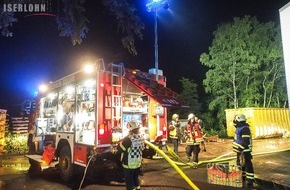 Feuerwehr Iserlohn: FW-MK: Brand einer Absauganlage