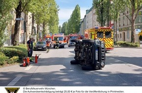 Feuerwehr München: FW-M: Verkehrsunfall in der Innenstadt (Ludwigsvorstadt)