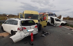 Verkehrsdirektion Mainz: POL-VDMZ: Schwerer Verkehrsunfall bei Gundersheim - weitere Informationen