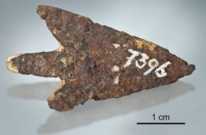 Albert-Ludwigs-Universität Freiburg: Bronzezeitliche Pfeilspitze von Mörigen wurde aus einem Meteorit gefertigt