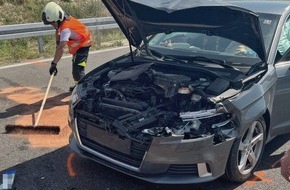 Feuerwehr Allensbach: FW Allensbach: G1 Betriebsstoffe aus PKW