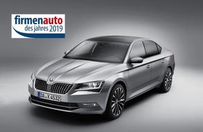 Skoda Auto Deutschland GmbH: SUPERB, OCTAVIA und KAROQ: Dreifacherfolg für SKODA bei ,Firmenauto des Jahres 2019' (FOTO)