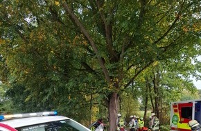 Feuerwehr Bocholt: FW Bocholt: Verkehrsunfall auf der Barloer Ringstra&szlig;e