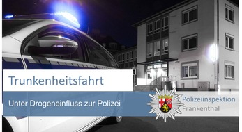 Polizeidirektion Ludwigshafen: POL-PDLU: unter Drogeneinfluss zur Polizeidienststelle gefahren