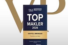 von Poll Immobilien GmbH: &Uuml;berdurchschnittlich stark vertreten: VON POLL IMMOBILIEN z&auml;hlt zu den &bdquo;TOP Maklern 2026&ldquo;
