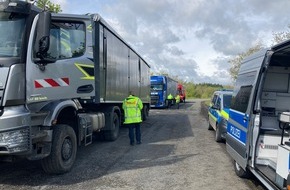 Polizeipräsidium Mittelhessen - Pressestelle Wetterau: POL-WE: Länderübergreifender Aktionstag "sicher.mobil.leben - Güterverkehr im Blick" - Polizeiliche Bilanz in Hessen