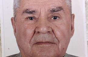 Polizeipräsidium Mittelhessen - Führungs- und Lagedienst: POL-GI: Landkreis Gießen: 88-Jähriger Ivan B. aus Gießen vermisst