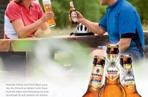 Krombacher Brauerei GmbH & Co.: Erfolgreiche Krombacher Alkoholfrei Kampagne wird fortgesetzt - Erfolgsduo Franziska Schenk und Ulrich Meyer weiterhin Markenbotschafter (BILD)