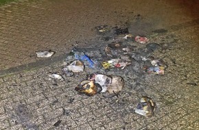 Polizei Mettmann: POL-ME: Sachbeschädigung durch Feuer an Papiertonne - Haan - 2108005