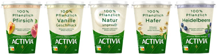 Danone DACH: Activia jetzt auch "100% pflanzlich" (FOTO)