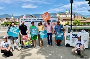 IG saubere Umwelt IGSU: Medienmitteilung: «Littering in Solothurn: Unterschriften-Sammeln einmal anders»