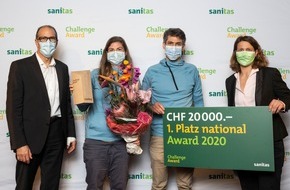 Sanitas Krankenversicherung: Prix d'encouragement pour la relève sportive / fitforkids Winterthur remporte le Sanitas Challenge Award 2020