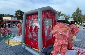 Feuerwehr Erkrath: FW-Erkrath: Gefahrguteinsatz der Feuerwehr Erkrath im Stadtteil Unterfeldhaus