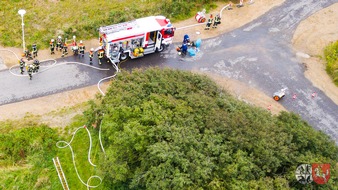 Kreisfeuerwehrverband Dithmarschen: FW-HEI: Schwelbrand in ehemaligen Hühnerstall - Feuerwehr verhindert Brandausbreitung