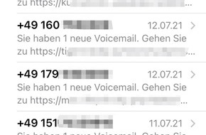 Kreispolizeibehörde Märkischer Kreis: POL-MK: Vorsicht: Voicemail-Betrüger!