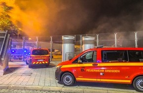 Feuerwehr Dresden: FW Dresden: Achtung Übung: Brand im Eisenbahntunnel am Flughafen Dresden