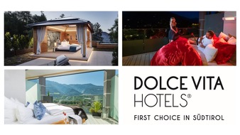 Schaffelhuber Communications: Pressemitteilung: Schlafen unterm Sternenhimmel mit den Dolce Vita Hotels in Südtirol