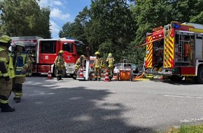 Kreisfeuerwehrverband Segeberg: FW-SE: schwerer Verkehrsunfall auf der Bundesstraße 206