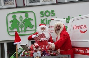 Haema Blutspendedienst: Haema Weihnachtsaktion: kleine Päckchen, große Freude / Weihnachtsgeschenke für das SOS-Kinderdorf Zwickau / Kindern Freude schenken