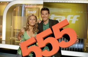 ProSieben: Ein Grund zum Feiern: 555 "taff"-Sendung mit Annemarie & Stefan