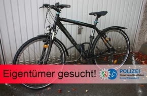 Polizei Warendorf: POL-WAF: Neubeckum. Vermutlich gestohlenes Fahrrad festgestellt