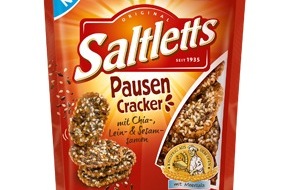 The Lorenz Bahlsen Snack-World GmbH & Co KG Germany: NEU: Saltletts PausenCracker mit Chia-, Lein- und Sesam-Samen