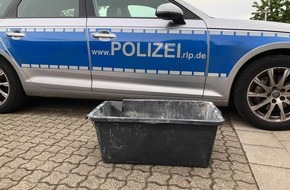 Polizeidirektion Landau: POL-PDLD: Landau/A65 - Speiskübel verloren