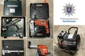 Polizeipr&auml;sidium Nordhessen: POL-KS: Polizei sucht mit Foto die Eigent&uuml;mer von mutma&szlig;lichem Diebesgut aus Auto-Aufbr&uuml;chen