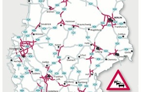 ADAC: Kaum Staus auf den Autobahnen / ADAC-Stauprognose für das Wochenende 10. bis 12. Juni